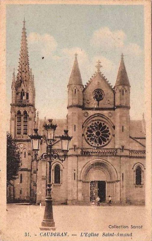 ancienne photo Cauderan Bordeaux Caudéran église saint Amand, century21bordeaux, century21 cauderan cauderan century 21 cauderan century cauderan